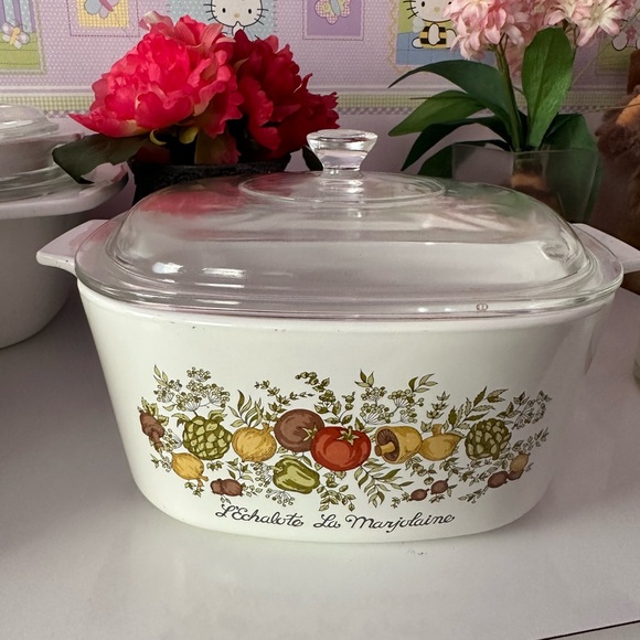 Vintage Corning Ware L’Echalote La Marjolaine 3 Qt Casserole Dish with lid A3B - Picture 1 of 5